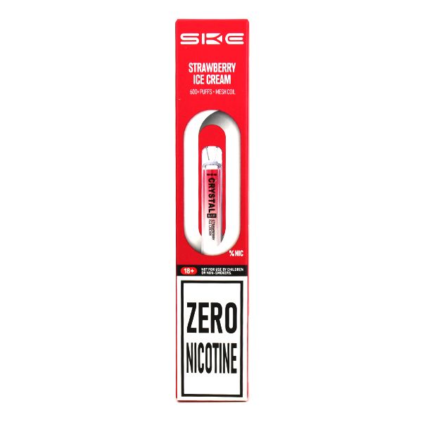 Crystal 600 ZERO NICOTINE Disposable Vape Kit by SKE