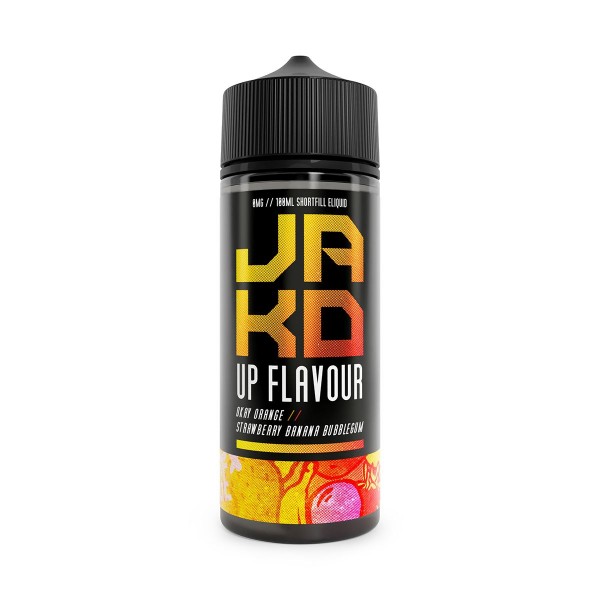 Strawberry Banana and Bubblegum 100ml by Jak'd and Okay Orange