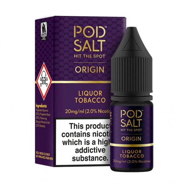 Liquor Tobacco Nic Salt by Pod Salt Origin